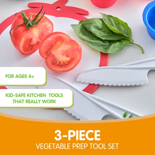 Curious Chef Children's 3-Piece Vegetable Prep Tool Set #TOP1