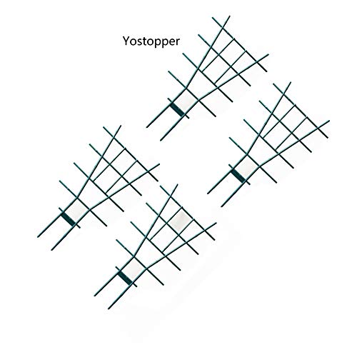 Yostopper Fan Pot Trellises Artificial Bamboo Pot Trellises for Climbing Plant, 19 Inches