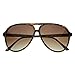 MLC EYEWEAR Tortoise Classic Plastic Racer Aviator Sunglasses