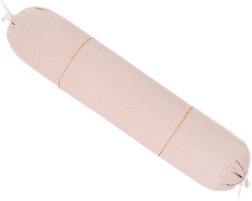 Miniatura 8 de Tingting's Dream Almohada suave y larga para pies, almohada redonda para sofá, almohada cilíndrica cervical para rodilla, pierna (amarillo, 5.91 x