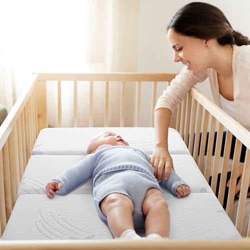 Image of Ganondorf 38 inchX26 inch Trifold Pack and Play Mattress Pack N Play Mattress Dual-Sided Memory Foam Baby Mattress Pad