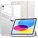 Vobafe Hülle für iPad A16 11. Generation 2025/iPad 10. Generation 2022 (11/10,9 Zoll) mit Stifthalter, PC Transparent Rückseite Schutzhülle Unterstützt Touch ID, Auto Schlafen/Wachen, Grau