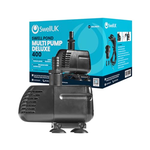 Swell Multi Pump Deluxe 400 LPH | Water Features, Ponds and Fountains | 10m Power Cable | Energy-Efficient | 3 Year Guarantee