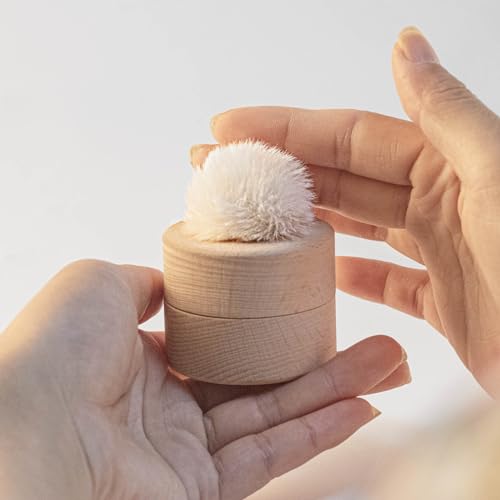 ミニ骨壷 遺骨入れ メモリアル 骨壺 納骨容器 ペット骨壷 犬 猫 兎 手元供養 ペット仏壇 分骨つぼ 天然無垢材 (白)