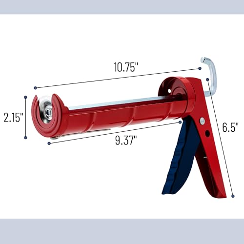 Image of Bates- Caulking Silicone Gun, 10:1 Thrust Ratio, Hand Caulking Guns, No Drip