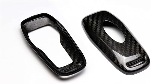 Miniatura 3 de Q1-TECH, Funda de fibra de carbono 100% real con acabado de llave de coche, compatible con Ford F-150 Fusion Mustang Explorer Edge Lincoln MKZ MKC 5