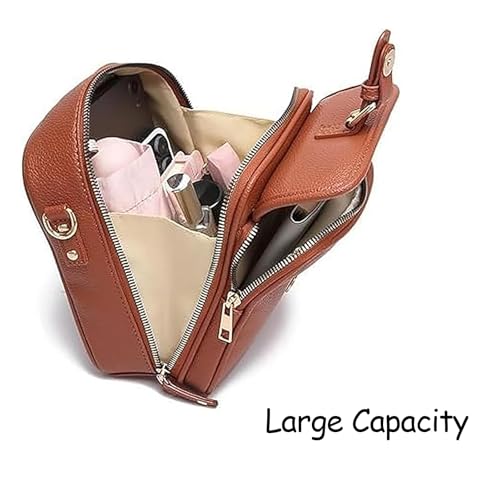Roarrave Crossbody Leather Bag, Portable Collaboraten1 Crossbody Leather Bag Anti Theft Shoulder Bags3