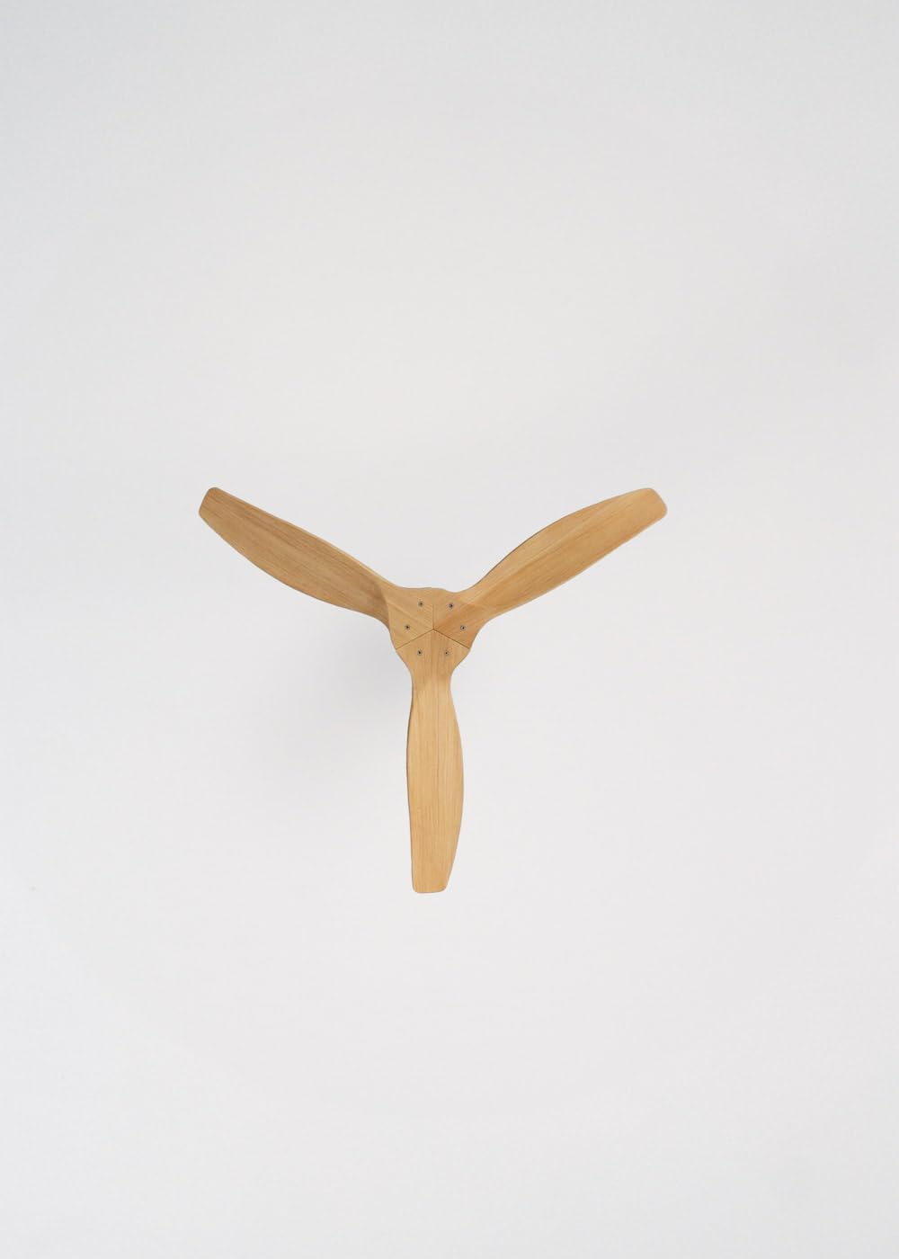 CREATE / WINDCALM S/Ventilatore da soffitto ABS bianco pale effetto legno chiaro con telecomando / 40W, Silenzioso, Ø112 cm, 6 velocità, temporizzatore, funzione estate-inverno