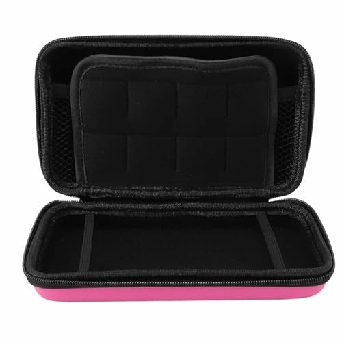 Image of Portable Hard Shell Carry Case for New 3DS XL, Protective Travel Storage Bag with 8 Game Slots, Compatible with Super Edition, New 2DS XL, GPD 5.5in Gamepad Tablet (Pink)