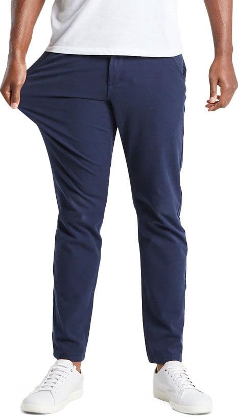 Mugsy Men's Chino Pants, Classic Fit, Stretch Khakis, Comfortable, Flexible, True to Size