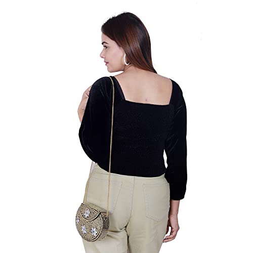 Image of Shakuntala Vintage Clutch - Metal Mosaic Stone & Shell Design Purse - Handmade Women's Handbag