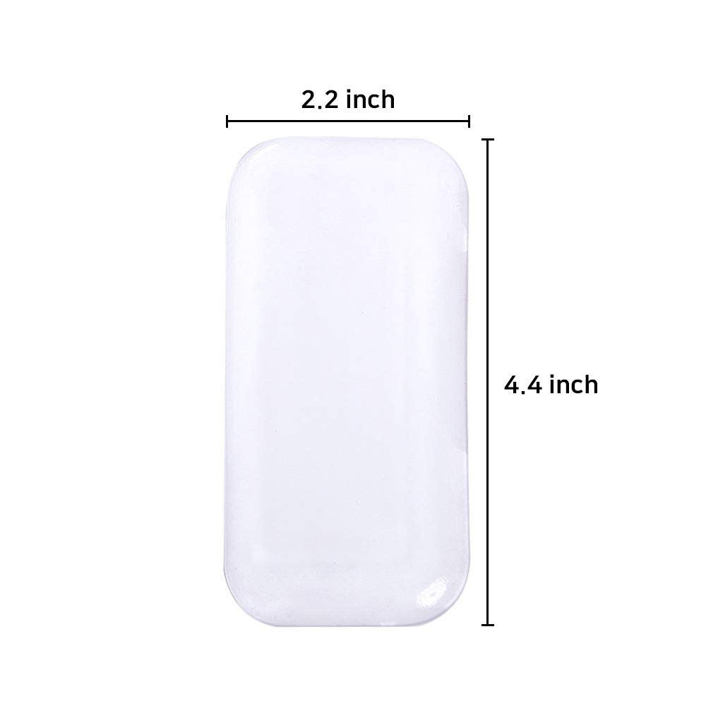 Eyelash Extension Silicone Pads/Silicone Pallet for Loose Lash/False Eyelash Holder 2PCS (Clear)