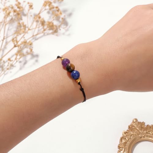 Zodiac Birthstone Bracelet for Women 8mm Natural Stone Bracelet Healing Crystals Jewelry Birthday Gift4