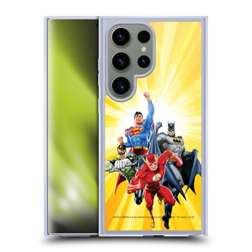 Coque Justice League Samsung Galaxy S24 Ultra Jaune MagSafe Protection Gel Antichoc