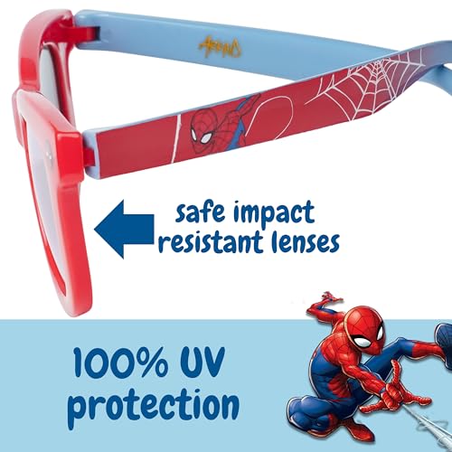 Arkaid Spider-Man Sunglasses for Baby 0-24m | Safe UV Protection | Flexible for Comfort | Includes Spider-Man Case and Easy Detachable Strap | Infant/Toddler3