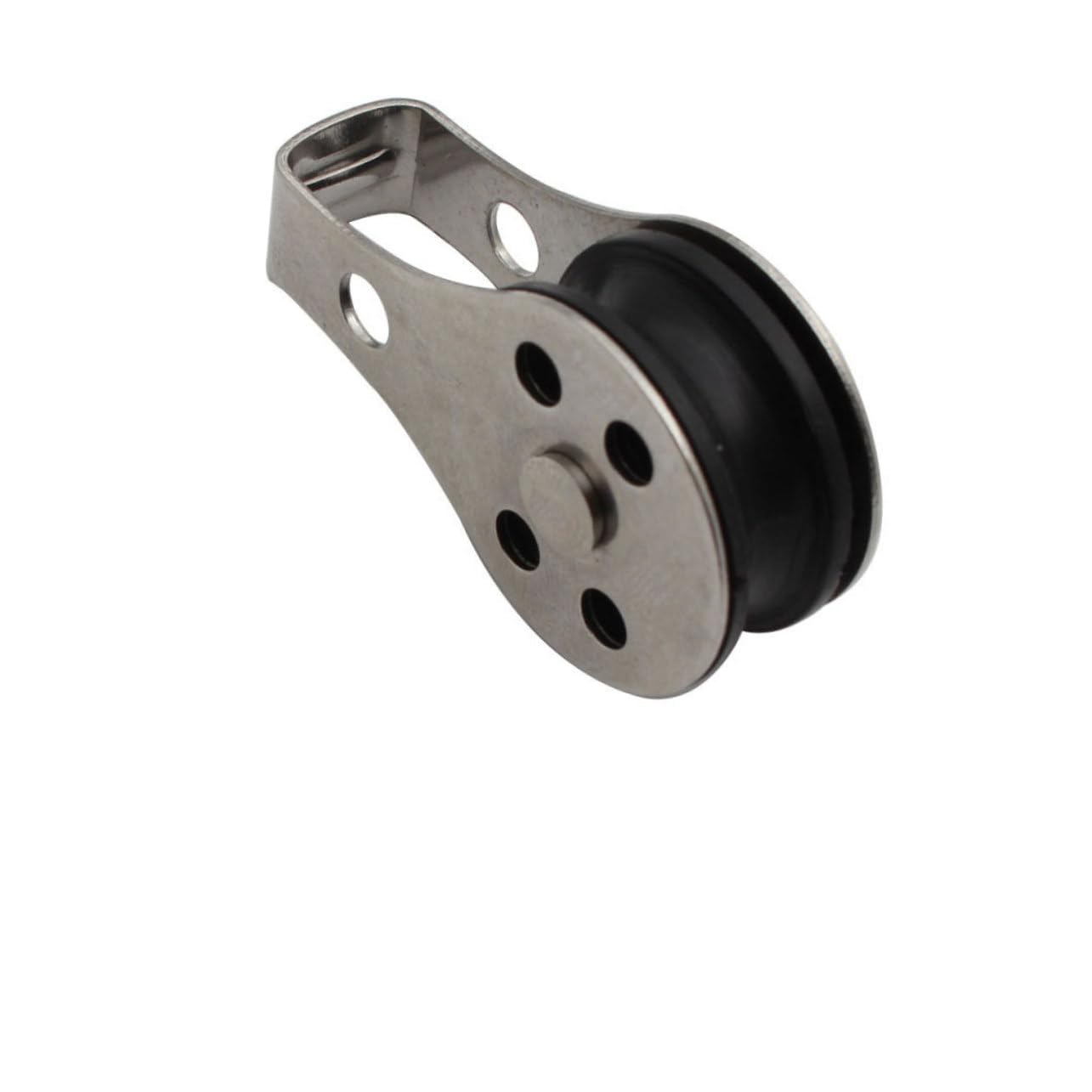 INOOMP 4pcs Stainless Steel Single Pulley Boat Pulley for Lifting Tackle Lift Tools for Convenient Weight Management