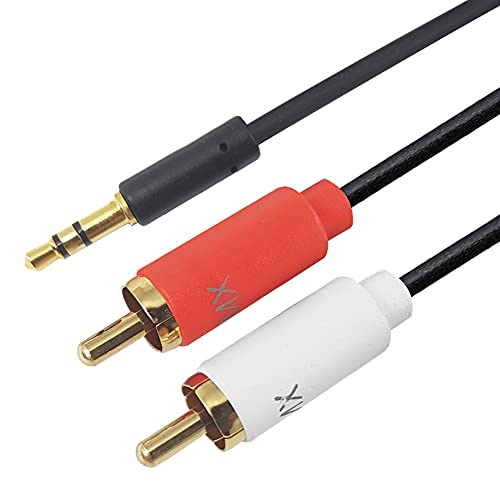 Image of MX RCA Cable AUX to RCA Y Splitter Cable To 2 Rca Stereo Audio Cable PERENT For Personalcomputer (3.5mm to 2 RCA Male Audio Cable, 1.5 METER), Assorted