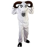 buck ram Mascot Costume Cartoon Character Adult Sz Real Picture