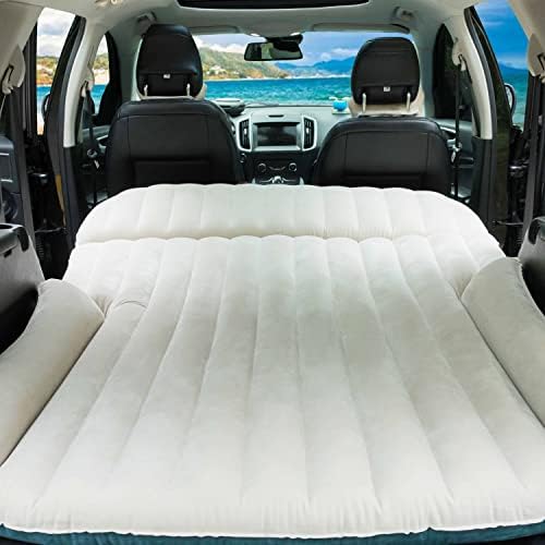 Car Bed,Car Mattress,Car Sleeping Mattress,Car Air Mattress,Car Mattress for Back of Cars,Inflatable Car Mattress,Car Bed Mattress,Car Air Bed(Double-Sided Flocking)