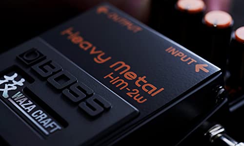 Image of Boss HM-2W Heavy Metal Distortion Pedal Bundle with Gearlux Instrument Cable, Picks, and Austin Bazaar Polishing Cloth