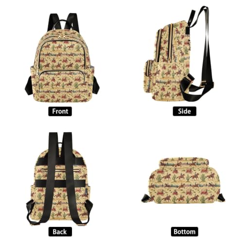 Mochila deportiva para mujer con estampado animal Western Cowboy para excursiones 2