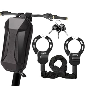 Electric Scooter Lock with Bag, Bike Locks High Security with 3 Keys, 36in Heavy Duty Bike Lock Chain for Segway, Ninebot, Razor, Xiaomi and Electric Scooter