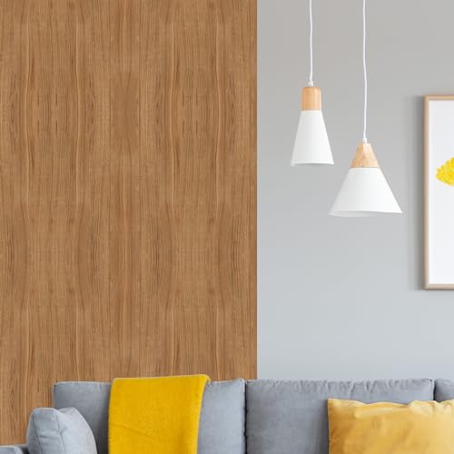 Placa Flexível Decorativa Autocolante 90x60cm - Efeito Madeira Carvalho - Ideal para Revestimento de