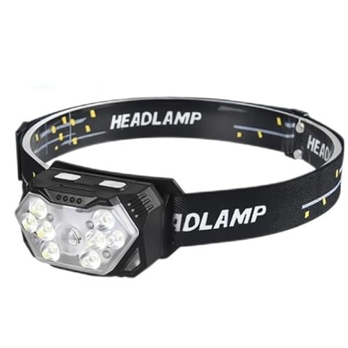 Lampe frontale running 800 lumens super lumineuse à 4 modes LED
