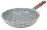 Phantom Chef 9.5' Frypan die-cast Aluminum with Granite Finish | PFOA Free | Nonstick Skillet | Induction Compatible | Egg-Omelet Frying Pans | Cookware Chef's Pan | Dishwasher and Oven Safe (Beige)