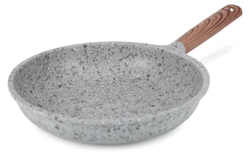 Phantom Chef 9.5" Frypan Die-Cast Aluminum With Granite Finish | Pfoa Free | Nonstick Skillet | Induction Compatible | Egg-Omelet Frying Pans | Cookware Chef's Pan | Dishwasher And Oven Safe (Beige) #TOP22