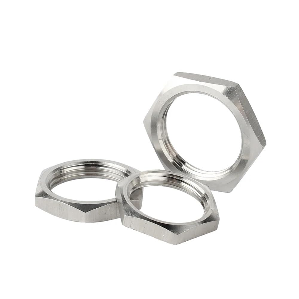 5 Dadi Di Bloccaggio Esagonali In Acciaio Inox 304 - Metrici, Da M8 A M38, Passo 1-1.5 Mm