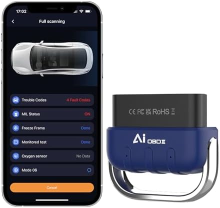 OBD2 Diagnosis Coche, OBD2 Diagnosis Bluetooth, Escáner de Diagno...