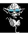Star Wars DJ Yoda Cool Camiseta, Negro, X-Large para Hombre