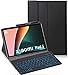 YHFZR Tastatur Hülle für Xiaomi Mi Pad 5/5 Pro 11 Zoll, [Deutsches QWERTZ] Ultraslim Hülle mit 7 Farben Beleuchtung Kabellose Tastatur mit Schützhülle für Xiaomi Mi Pad 5/5 Pro 11 Zoll, Schwarz
