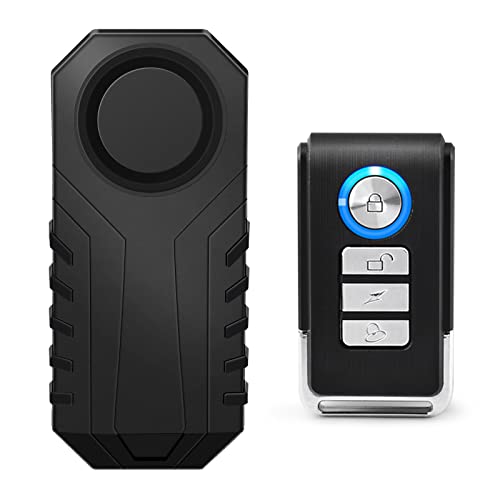USUPERINK 113dB Bike Alarms, Vibration Sensing Bike Alarm with Remote,
