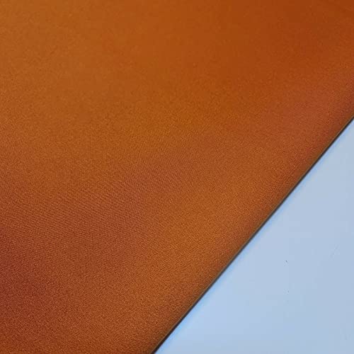 Material de la tela del vestido del Spandex del estiramiento del jersey del zambullido/del crepé liso 58' de ancho (óxido)