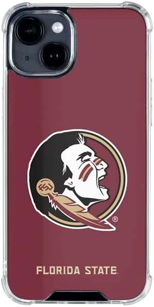 Skinit Clear Phone Case Compatible with iPhone 15 Plus - Officially Licensed Florida State FSU Seminoles Design