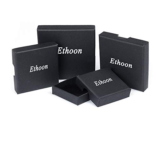 Ethoon Initial Letter Brooch Pin Small Lapel Pin Tie Tack Name Personalized Gifts For Girls Women Men Boy Silver M #TOP4