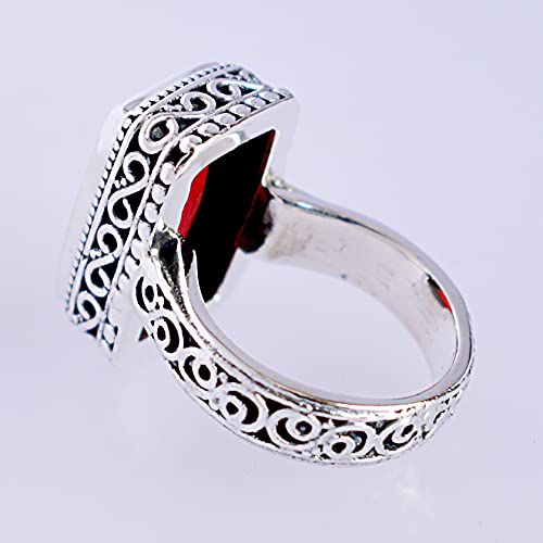 Anillo de cornalina en plata de ley para lucir en tu día a día 6