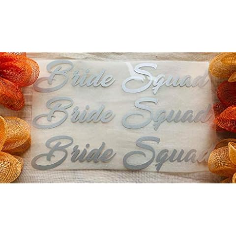 Bride Squad Iron On T-shirts Transfers Cover