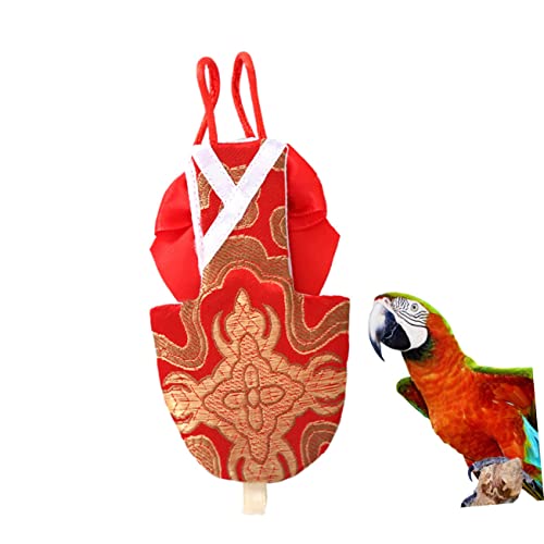 Toddmomy Saco De Fraldas De Papagaio Pombo Vermelho De Nylon Papagaio Pequeno