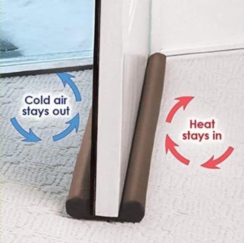 Image of Ocean Mart Door Guard Gap Filler for Door Bottom Seal Strip - Sound-Proof, Reduce Noise, Energy Saving Door Stopper for Reduce Door Dust, PVC Door Guard for Home(Brown) (Pack of 3)