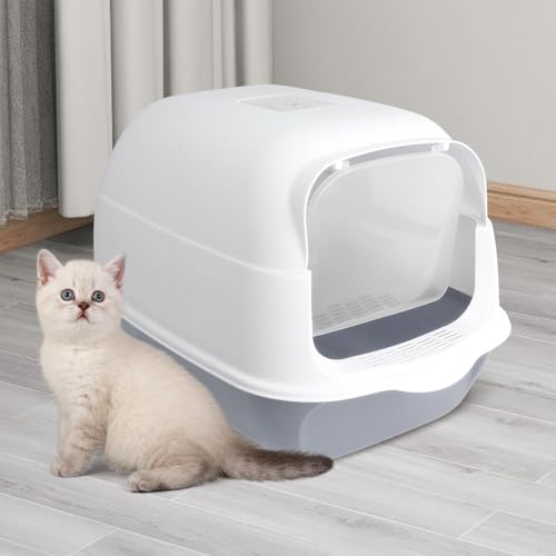 Caixa de Areia Para Gatos Fechada Banheiro Toalete Pet Higiênico Com Filtro Anti-Odor