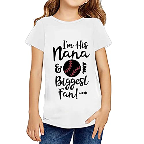 Camiseta The Children unissex para bebês meninos e meninas manga curta com estampa de letras (rosa c