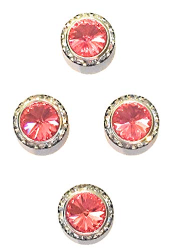 Padparadcha Magnetic Number pins Horse Show Number Magnet Holder Austrian Crystals