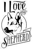 german shepherd dogs for sale in iowa  I Love my German Shepard: 120 Lined Blank Pages  6 x 9 Size - Journal, Notebook, Diary (Dog Lovers)