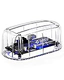 ORICO Hard Drive Docking Station USB 3.0 to SATA Transparent Laptop External Hard Drive Enclosure with UASP for 2.5 and 3.5 Inch HDD SSD, Support 5 Gbps and 16 TB-6139U3