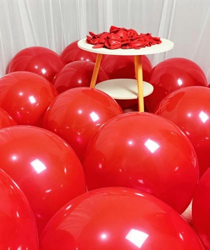 Image of 90 Pack Red Balloons 18 inch Red Latex Party big Balloon Bulk for Various Party Events Decorations