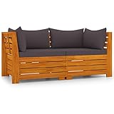 Rilassatevi e godetevi il vostro ambiente esterno grazie a questo divano da giardino a 2 posti!