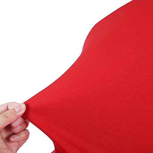 Desirable Life Pack of 6 Removable Spandex Stretch Dining Chair Cover Slipcover Protector for Party Wedding Banquet Celebration, Multi Colors for Choice